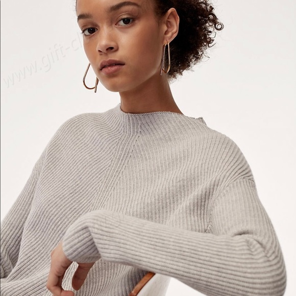 Babaton Chalmers Sweater in Heather Light Gray - Picture 2 of 16